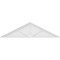 Ekena Millwork Peaked Cap 3 Spoke Architectural Grade PVC Pediment, 78"W x 20-1/2"H x 2"P (Pitch 6/12) PEDPS078X205PKC03 - alternate 6